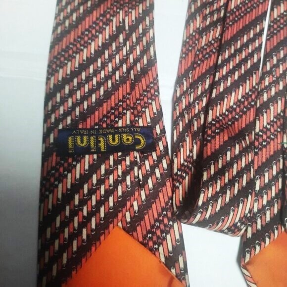 ❤️CANTINI Firenze All Silk Made in Italy Skinny Tie - Picture 3 of 6
